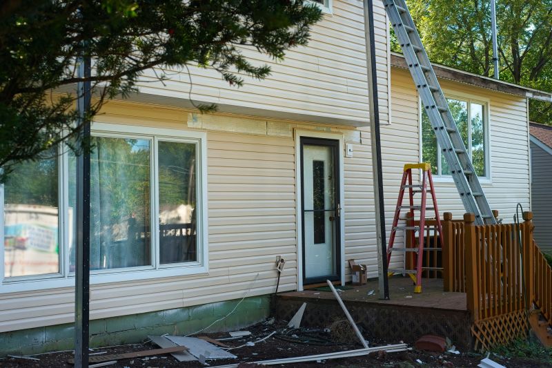 White Vinyl Siding Repair