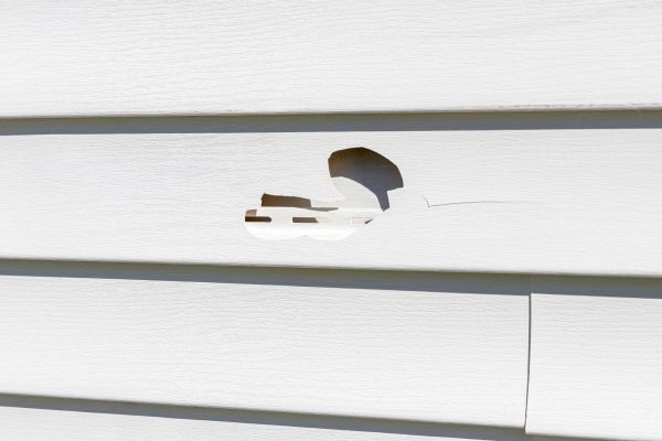White Vinyl Siding Repair in Golden